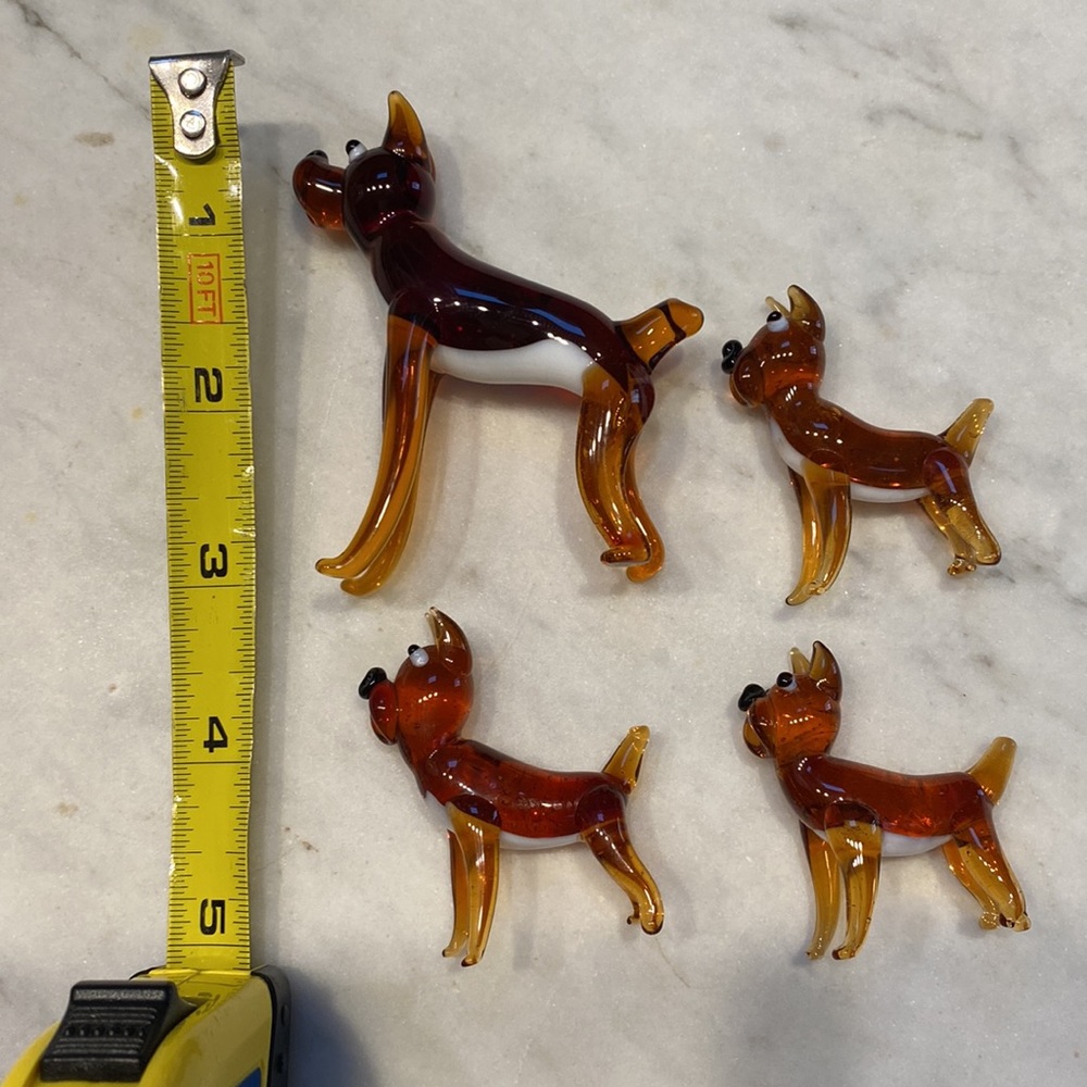 Murano Glass Boxer Family - Picture 7 of 7